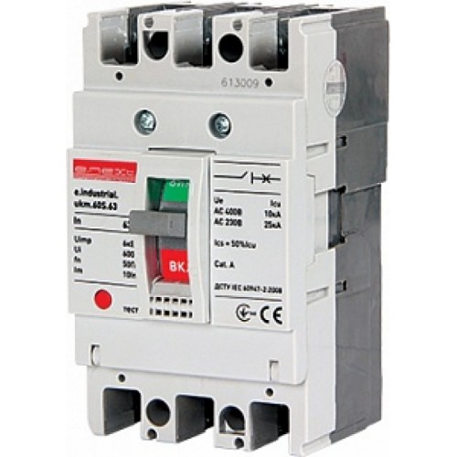 Автоматичний вимикач e.industrial.ukm.60S.25, 3р, 25А