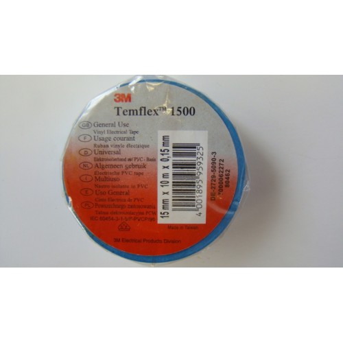 Стрічка Temflex 1500-Blue-15MMX10M
