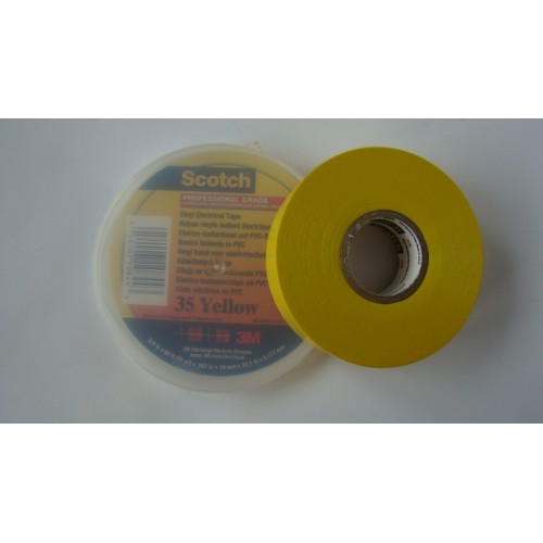 Стрічка Scotch 35-Yellow-19MMX20M