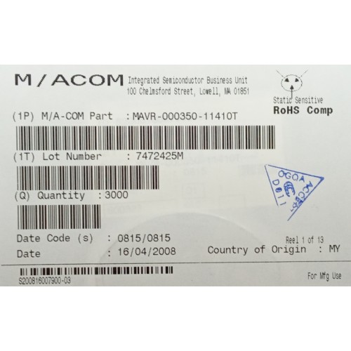 Варикап диод MAVR-000350-11410T MACOM