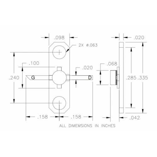 Транзистор польовий ВЧ/НВЧ EPA120B-100P Excelics