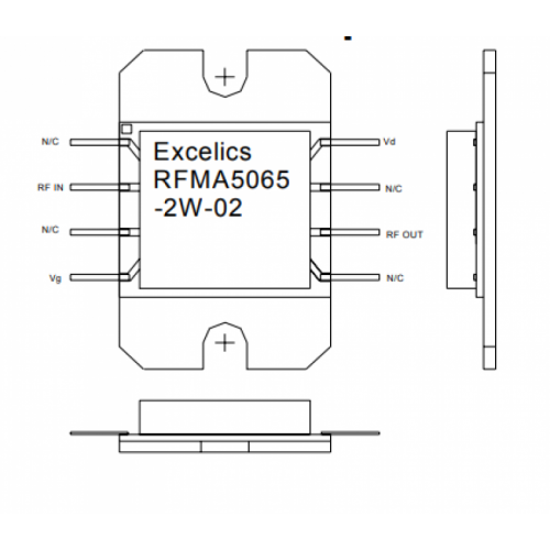 Микросхема РЧ/СВЧ MA5065-2W Excelics
