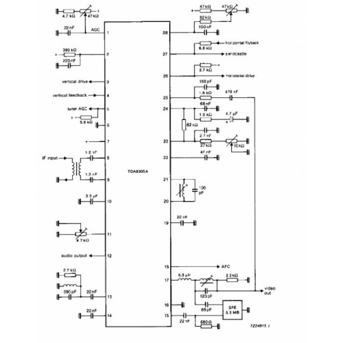 Интегральная микросхема TDA8380A Philips