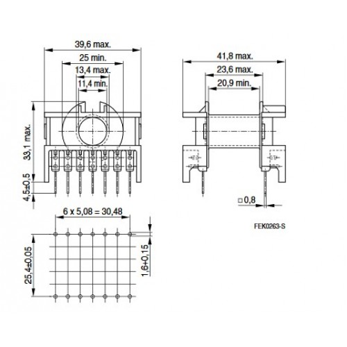 Каркас для трансформатора B66362L1014T001 EPCOS