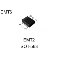 Транзистор биполярный EMT2T2R Rohm Semiconductor