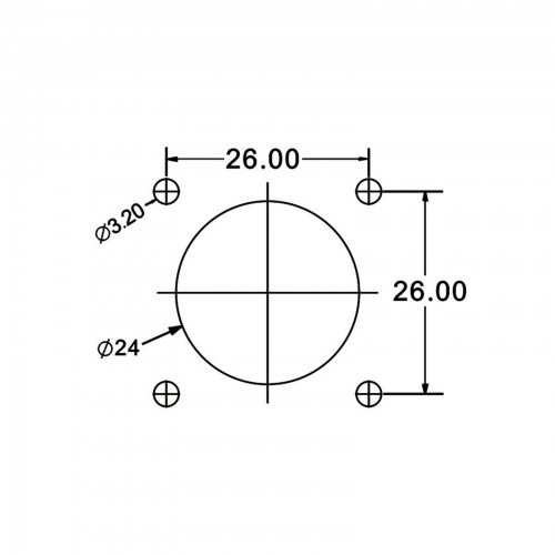 Герметичная вилка на панель DH-24-C12SX-03-401A CNLINKO