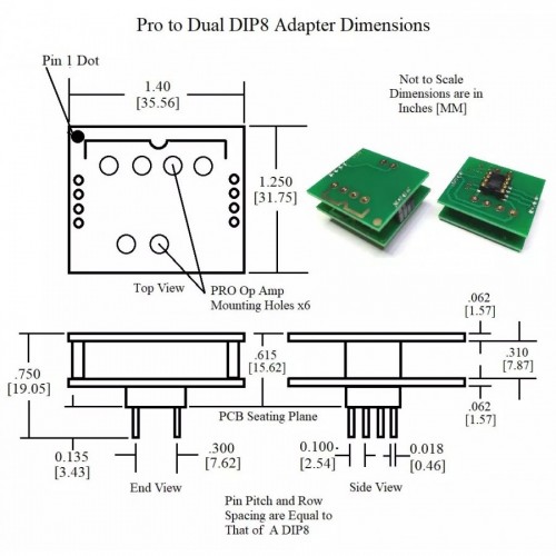 Панель переходник PRO to Dual DIP8 Sparkos