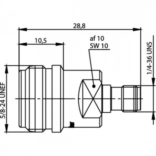 Переходник N - SMA J01027T0017 Telegartner