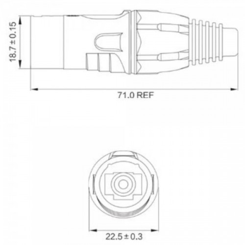Герметичная кабельная вилка YT-RJ45-CPE-10-002 CNLINKO