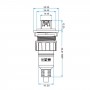 Герметична панельна USB розетка YU-USB2-JSX-01-001 CNLINKO