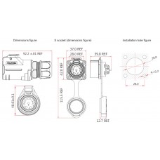 Герметичный разъем LP-28-J02PP-31-003(R) CNLINKO