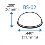 Бампер полусферический BS02 BSI (прозрачный)