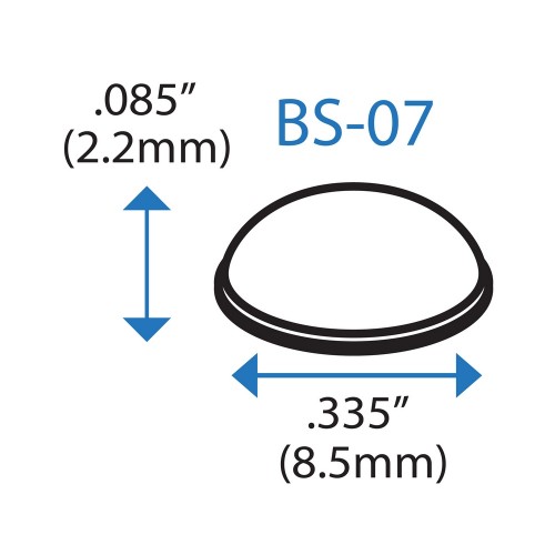 Бампер полусферический BS07 BSI (черный)