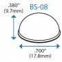 Бампер напівсферичний BS08 BSI (чорний)