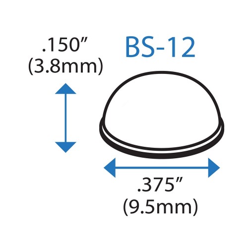 Бампер напівсферичний BS12SD BSI (прозорий) м'який