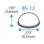 Бампер полусферический BS12 BSI (прозрачный)