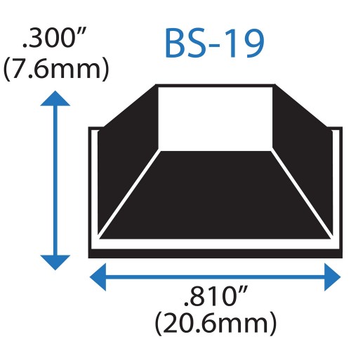 Бампер квадратный BS19 BSI (черный)