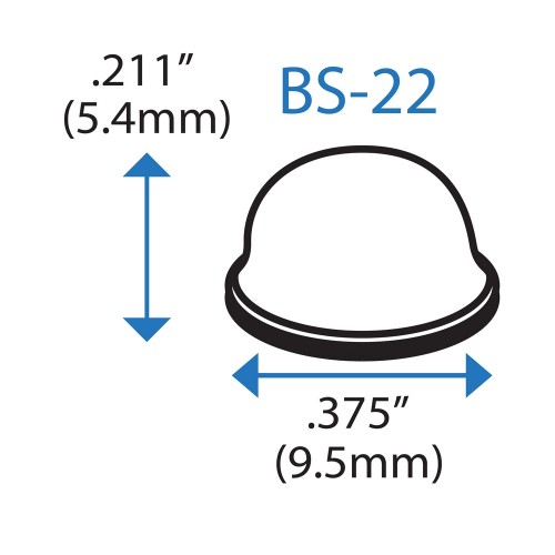 Бампер полусферический BS22 BSI (черный)