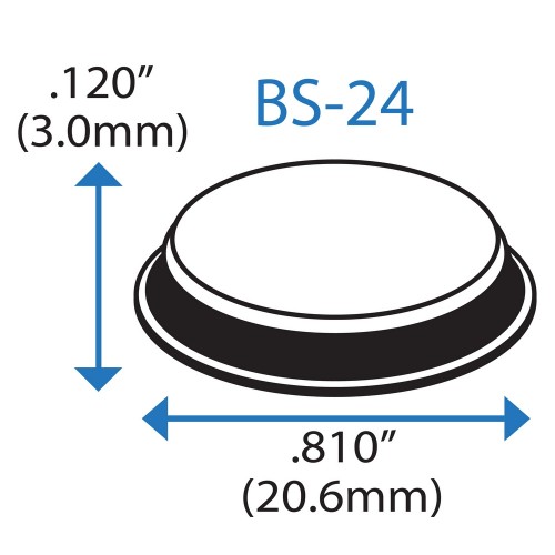 Бампер цилиндрический BS24 BSI (черный)