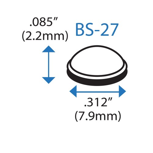 Бампер полусферический BS27 BSI (прозрачный)