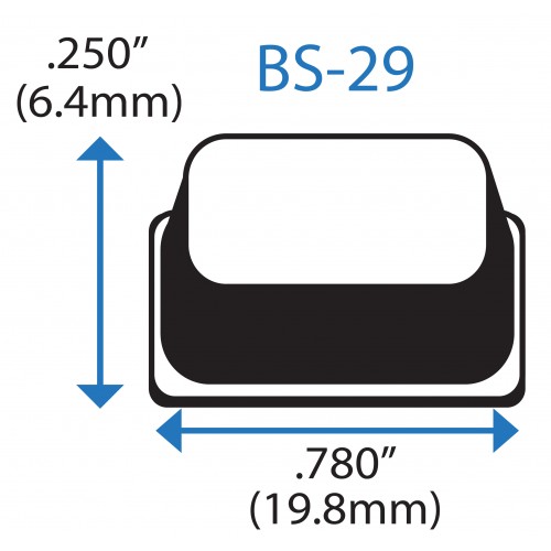 Бампер квадратный BS29 BSI (черный)