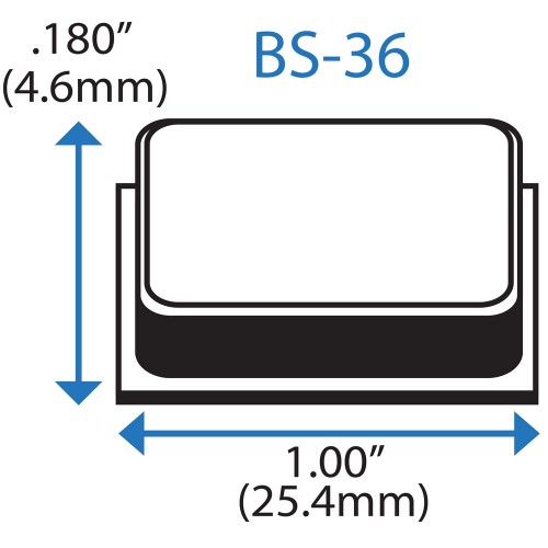 Бампер квадратный BS36 BSI (черный)