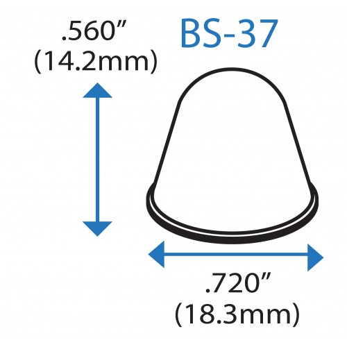 Бампер конічний BS37 BSI (чорний)
