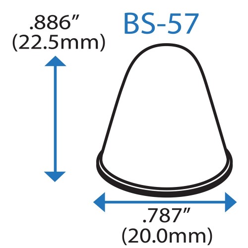 Бампер конічний BS57 BSI (чорний)