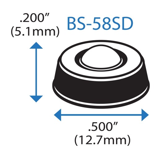 Бампер демпфирующий BS58 BSI (прозрачный)