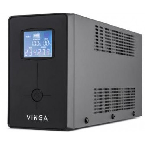 ИБП Vinga LCD 800VA metal case (VPC-800M)