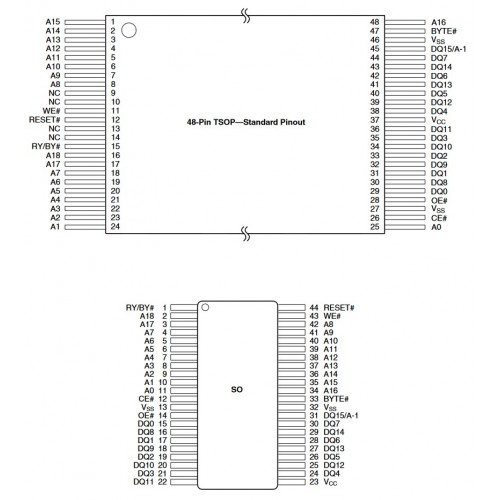 Мікросхема пам'яті FLASH AM29F800BB-55SF AMD
