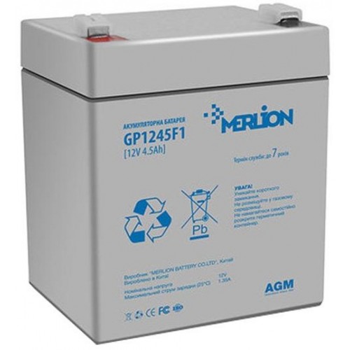 Аккумулятор кислотный GP1245F1 MERLION