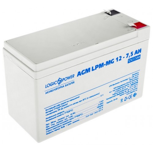 Аккумулятор кислотный LPM 12- 7,5АН LogicPower