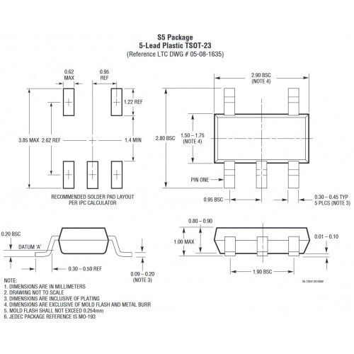 Микросхема ОУ LT6106HS5#TRPBF Linear Technology