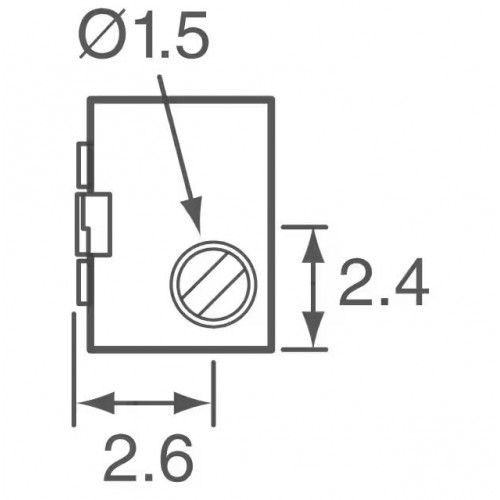 Резистор змінний SMD 3224J-1-101E Bourns