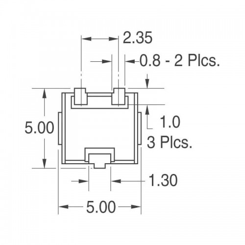 Резистор змінний SMD 3314J-1-501G Bourns