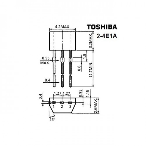 Транзистор біполярний 2SA1048 Toshiba